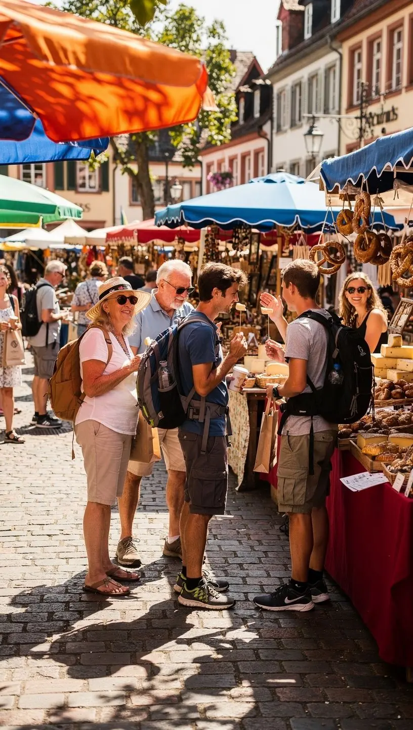 Reiseführer erklärt einer kleinen Gruppe Kunstwerke während einer geführten Tour